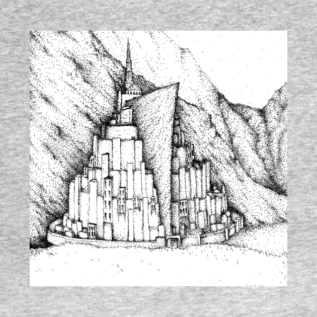 Minas Tirith by bridgetrolljess